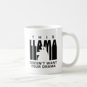 Caneca De Café Drama de Lhama