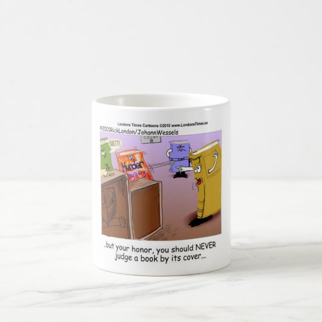 Caneca De Café Drama de Sala de Julgamento de Mistério de Assassi (Centro)