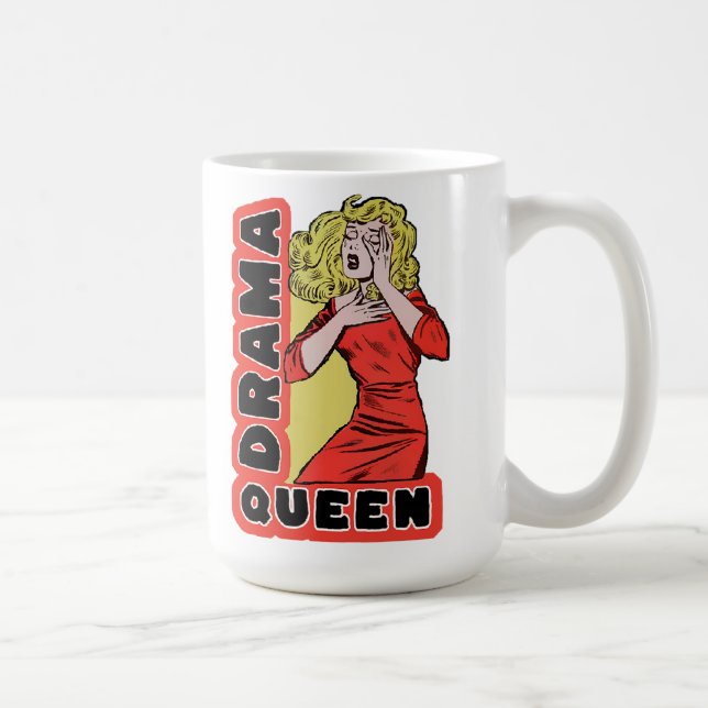Caneca De Café Drama Queen porque tudo me excita demais (Direita)