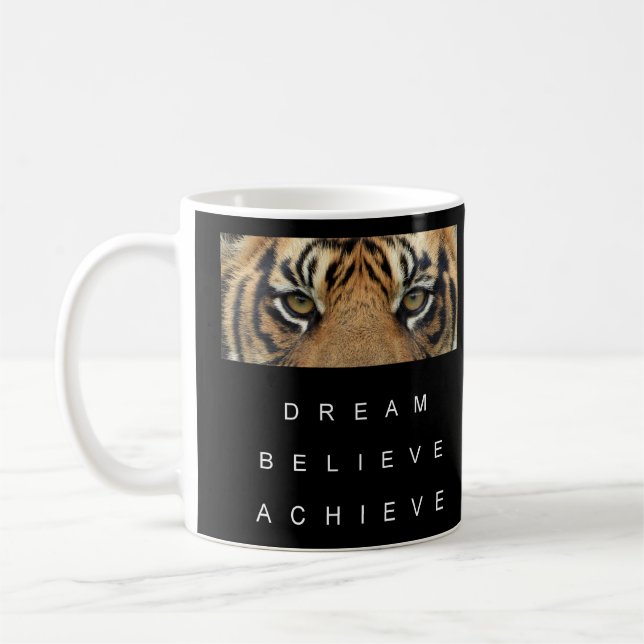 Caneca De Café Dream Acredita Em Conseguir Cota Motivacional Mode (Esquerda)