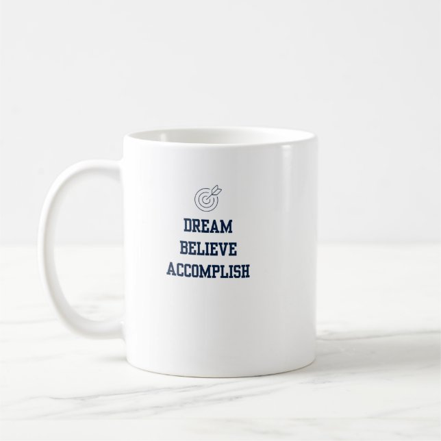 Caneca De Café Dream Beleive Realizar (Esquerda)