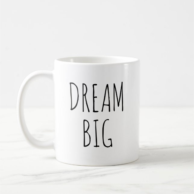 Caneca De Café "Dream Big" RAE DUNN inspirou (Esquerda)