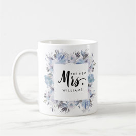 Caneca De Café Dream Blue Floral WEDDING