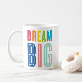 Caneca De Café DREAM GRANDE e ousado mantra de motivação moderna