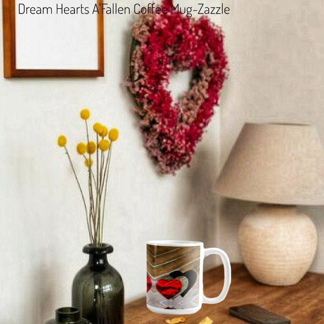 Caneca De Café Dream Hearts A' Fallen (Criador carregado)