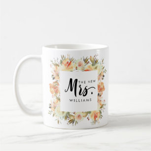 Caneca De Café Dream Peach   CASAMENTO DA NOVA SENHORA Typografia