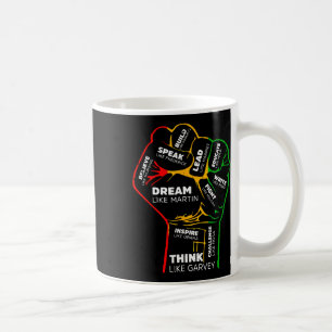Caneca De Café Dream Think Speak Black History Month Forte