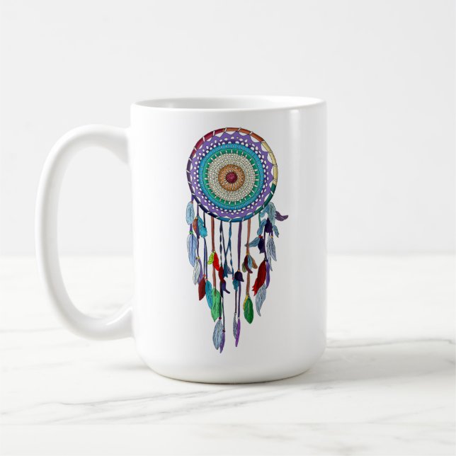 Caneca De Café Dreamcatcher Personalizado (Esquerda)