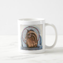 Caneca De Café "DreamLike" Cavalo e arte original de captura de s
