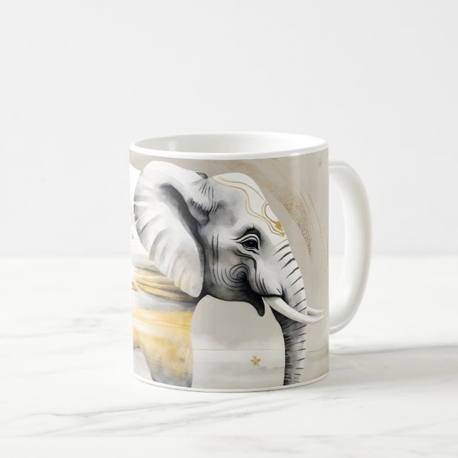 Caneca De Café Dreamwoven Guardian Elephant Mug (Frente Esquerda)