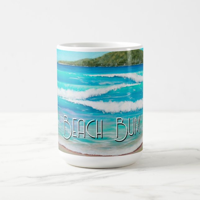 Caneca De Café Dreamy Beach Blue Waves pintando a Austrália (Centro)