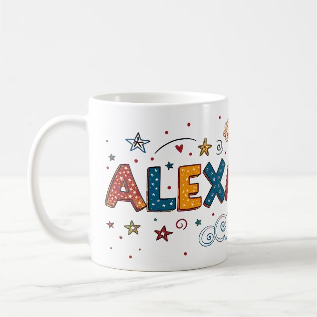 Caneca De Café Dreamy Doodles Alexandra 1 (Esquerda)