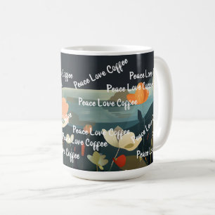 Caneca De Café Dreamy Floral Landscape 3