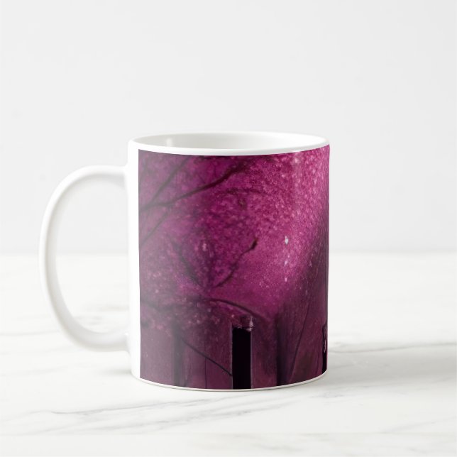 Caneca De Café Dreamy Pink Nightscape (Esquerda)