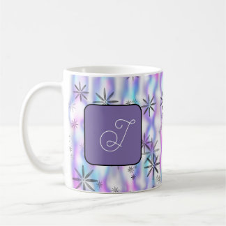 Caneca De Café Dreamy Starburst Waves Pattern Personalized