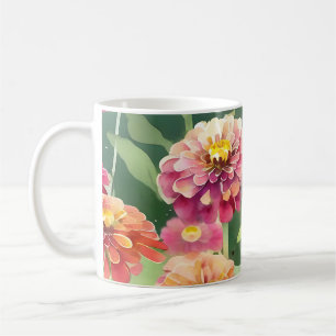 Caneca De Café Dreamy Zinnia Flowers
