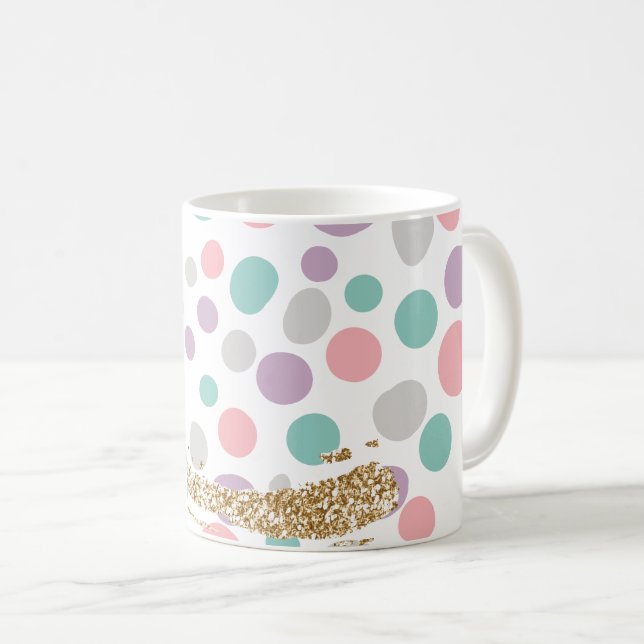 Caneca De Café 'DreamyPastels' (Frente Esquerda)