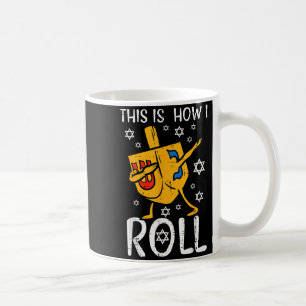 Caneca De Café Dreidel Dabbing Feio Hanukkah Engraçado Chanukah H