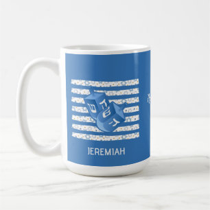Caneca De Café Dreidel Personalizado Família Hanukkah