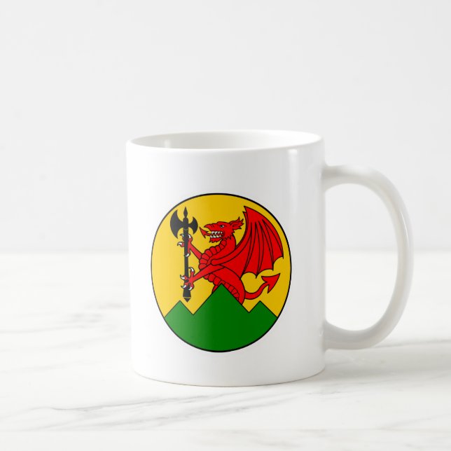 Caneca De Café dreigiau bryn Cup (Direita)