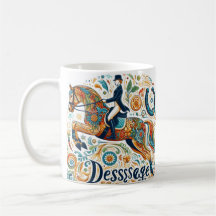Dressage Riding Rider Horse Mug