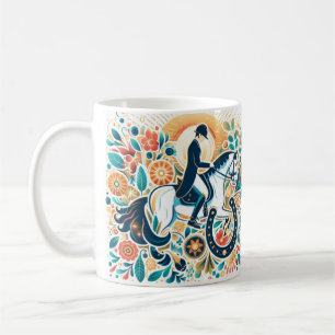 Caneca De Café Dressage Riding Rider Horse Mug