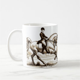 Caneca De Café Dressage Riding Rider Horse Mug