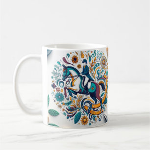 Caneca De Café Dressage Riding Rider Horse Mug