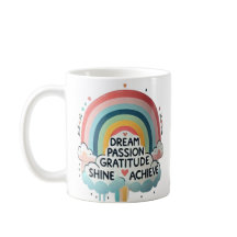 Drew Big Rainbow & Cloud Themed Coffee Mug