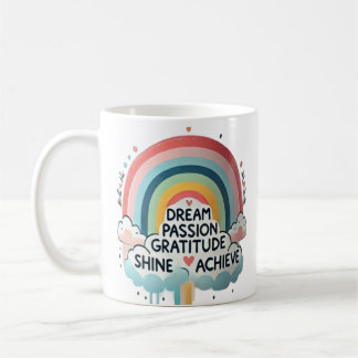 Caneca De Café Drew Big Rainbow & Cloud Themed Coffee Mug