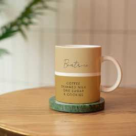 Caneca De Café Drink Preference Modern Name Classic