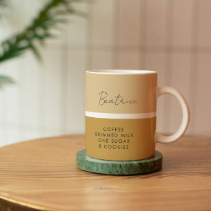 Caneca De Café Drink Preference Modern Name Classic