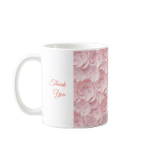 Drinkware Floral Obrigado Mug Soft Pink Color