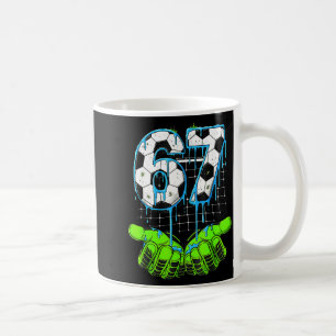 Caneca De Café Drip de Futebol 67 Seis Sete Meme Divertido Gen Al