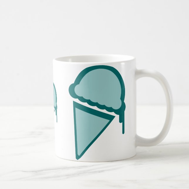 Caneca De Café dripz de retro do sorvete (Direita)