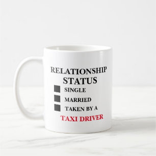 Caneca De Café Driver de Taxi de Status de Relacionamento