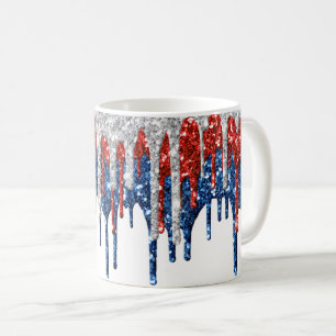 Caneca De Café Drives de brilho patrióticos