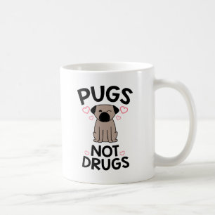 Caneca De Café Drogas dos Pugs não