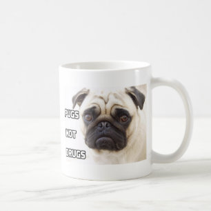 Caneca De Café Drogas dos Pugs não