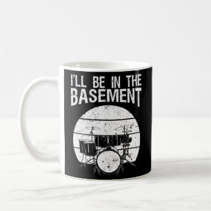 Caneca De Café Drummer Para Drum Set Drumming