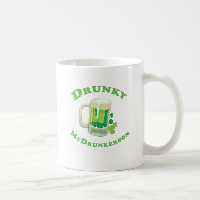 Caneca De Café Drunky McDrunkerson (Direita)
