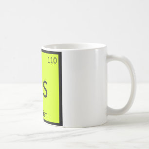 Caneca De Café Ds - Simbolismo da Tabela Periódica da Química Art