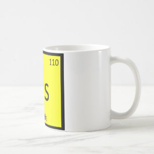 Caneca De Café Ds - Símbolo de Elemento da Tabela Periódica Quími
