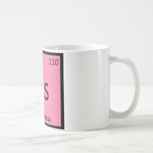 Caneca De Café Ds - Tabela Periódica da Química do Dinossauro Dip