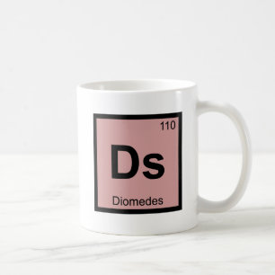 Caneca De Café Ds - Tabela Periódica de Química Diomedes Grego