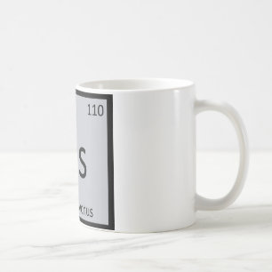 Caneca De Café Ds - Tabela Periódica de Química do Dinossauro Dei