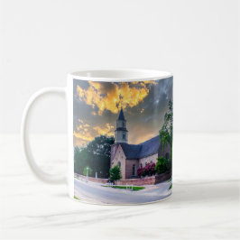 Caneca De Café DSC02400-2-Bruton Parrish Church, no Sunset