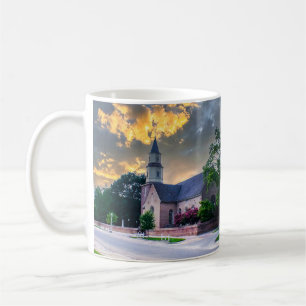 Caneca De Café DSC02400-2-Bruton Parrish Church, no Sunset