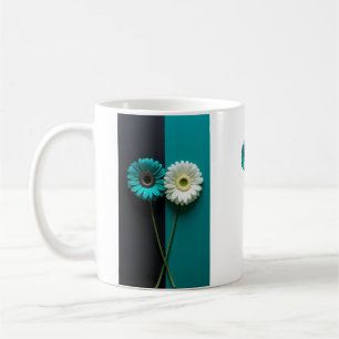 Caneca De Café Dual Bloom Silent Balance Pétalas Pareadas Duas em