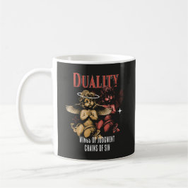 Caneca De Café Dualidade - Design Brutalista
